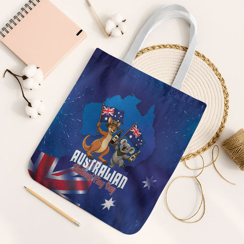 Australian National Flag Day Tote Bag Funny Kangaroo Koala Aussie Proud