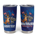 Australian National Flag Day Personalised Tumbler Cup Funny Kangaroo Koala Aussie Proud