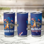 Australian National Flag Day Personalised Tumbler Cup Funny Kangaroo Koala Aussie Proud