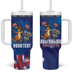 Australian National Flag Day Personalised Tumbler With Handle Funny Kangaroo Koala Aussie Proud