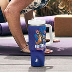Australian National Flag Day Personalised Tumbler With Handle Funny Kangaroo Koala Aussie Proud