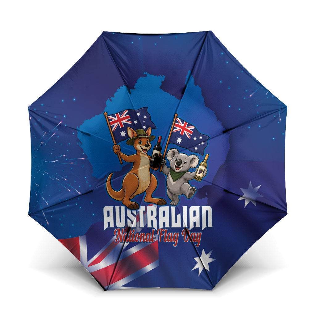 Australian National Flag Day Umbrella Funny Kangaroo Koala Aussie Proud