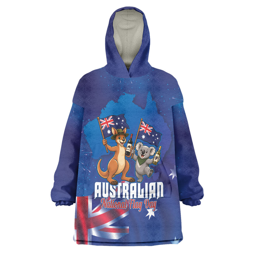 Australian National Flag Day Personalised Wearable Blanket Hoodie Funny Kangaroo Koala Aussie Proud
