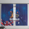 Australian National Flag Day Window Curtain Funny Kangaroo Koala Aussie Proud