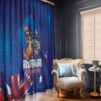 Australian National Flag Day Window Curtain Funny Kangaroo Koala Aussie Proud