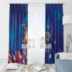 Australian National Flag Day Window Curtain Funny Kangaroo Koala Aussie Proud