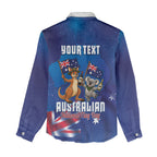 Australian National Flag Day Personalised Women Casual Shirt Funny Kangaroo Koala Aussie Proud