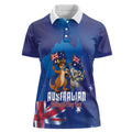 Australian National Flag Day Personalised Women Polo Shirt Funny Kangaroo Koala Aussie Proud