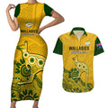 australia-rugby-couples-matching-short-sleeve-bodycon-dress-and-hawaiian-shirt-wallabies-2023-kangaroo-indigenous-art