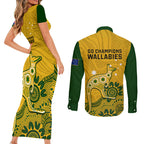 australia-rugby-couples-matching-short-sleeve-bodycon-dress-and-long-sleeve-button-shirts-wallabies-2023-kangaroo-indigenous-art