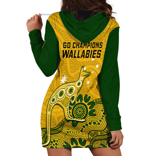 australia-rugby-hoodie-dress-wallabies-2023-kangaroo-indigenous-art