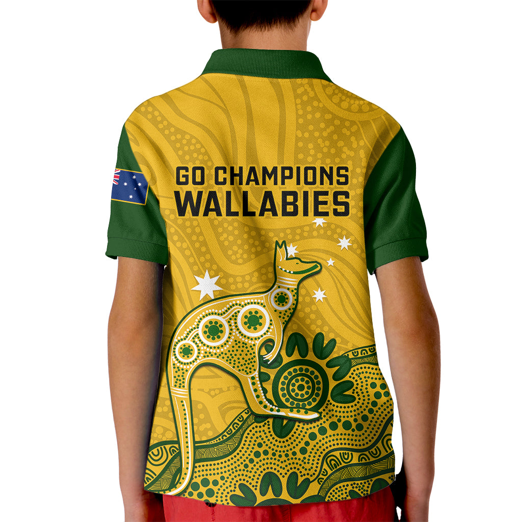 australia-rugby-kid-polo-shirt-wallabies-2023-kangaroo-indigenous-art