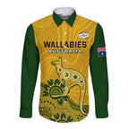 australia-rugby-long-sleeve-button-shirt-wallabies-2023-kangaroo-indigenous-art