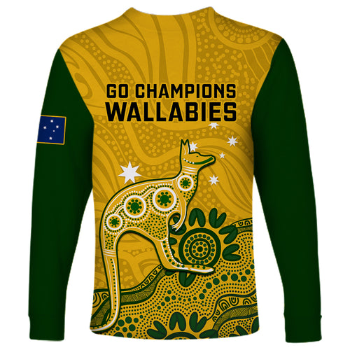 australia-rugby-long-sleeve-shirt-wallabies-2023-kangaroo-indigenous-art
