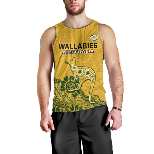 australia-rugby-men-tank-top-wallabies-2023-kangaroo-indigenous-art