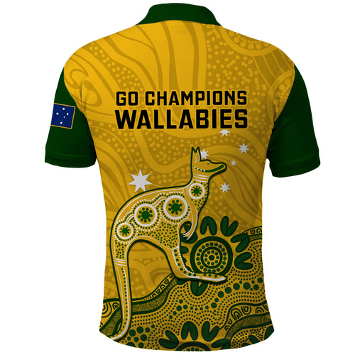 australia-rugby-polo-shirt-wallabies-2023-kangaroo-indigenous-art