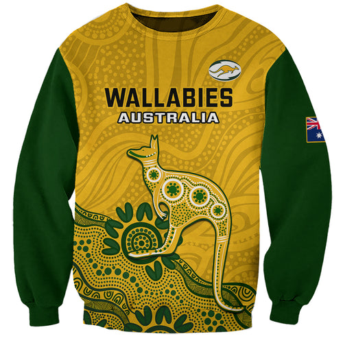 australia-rugby-sweatshirt-wallabies-2023-kangaroo-indigenous-art