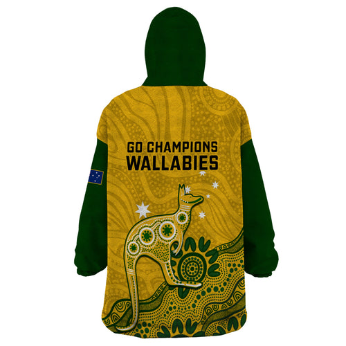 australia-rugby-wearable-blanket-hoodie-wallabies-2023-kangaroo-indigenous-art