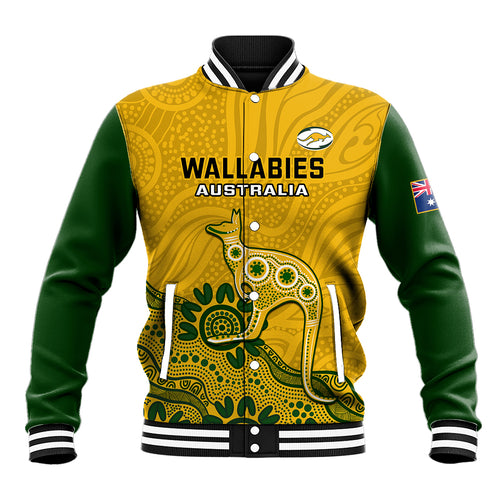 custom-australia-rugby-baseball-jacket-wallabies-2023-kangaroo-indigenous-art