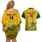 custom-australia-rugby-couples-matching-off-shoulder-short-dress-and-hawaiian-shirt-wallabies-2023-kangaroo-indigenous-art
