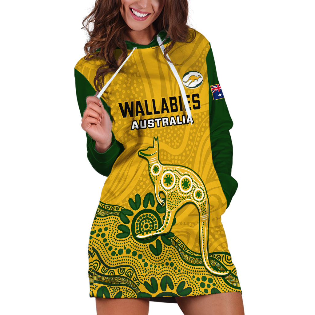 custom-australia-rugby-hoodie-dress-wallabies-2023-kangaroo-indigenous-art