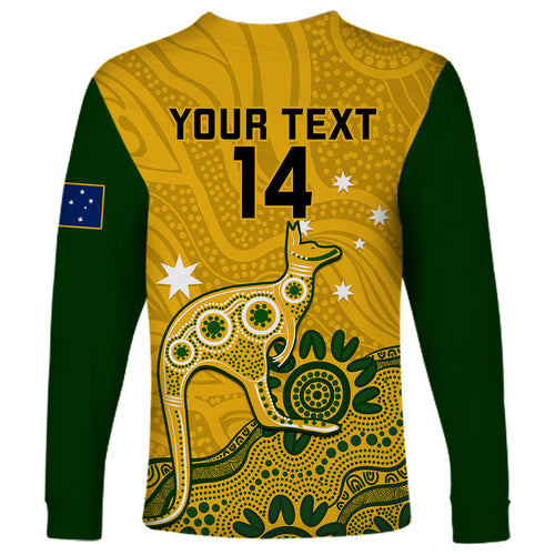 custom-australia-rugby-long-sleeve-shirt-wallabies-2023-kangaroo-indigenous-art