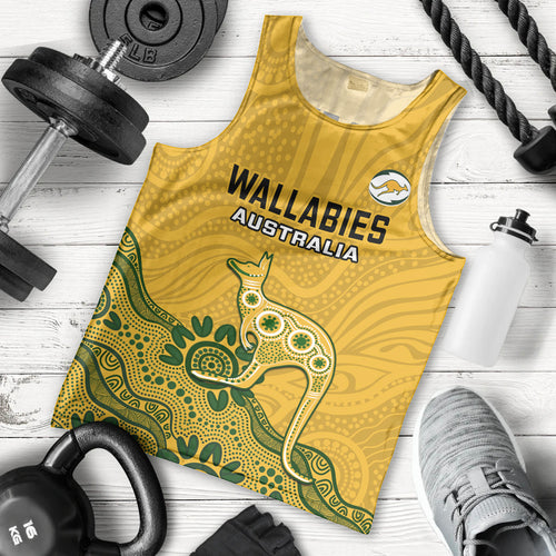 custom-australia-rugby-men-tank-top-wallabies-2023-kangaroo-indigenous-art