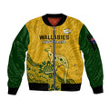 custom-australia-rugby-sleeve-zip-bomber-jacket-wallabies-2023-kangaroo-indigenous-art