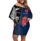 new-zealand-and-france-rugby-off-shoulder-short-dress-all-black-with-les-bleus-together-2023-world-cup