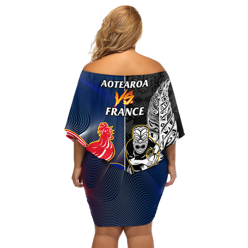 new-zealand-and-france-rugby-off-shoulder-short-dress-all-black-with-les-bleus-together-2023-world-cup