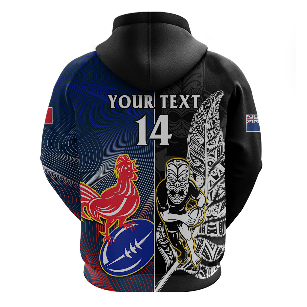 custom-new-zealand-and-france-rugby-hoodie-all-black-with-les-bleus-together-2023-world-cup