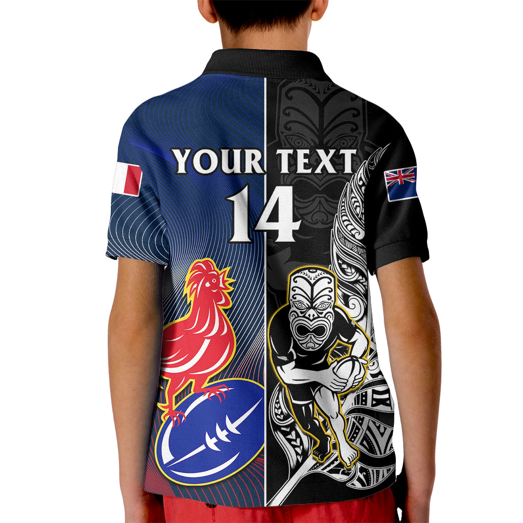 custom-new-zealand-and-france-rugby-kid-polo-shirt-all-black-with-les-bleus-together-2023-world-cup