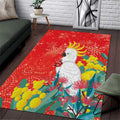 Sulphur-crested Cockatoo Christmas Area Rug Australia Gumtree With Golden Wattle