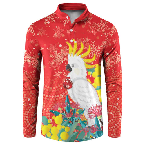 Sulphur-crested Cockatoo Christmas Button Sweatshirt Australia Gumtree With Golden Wattle