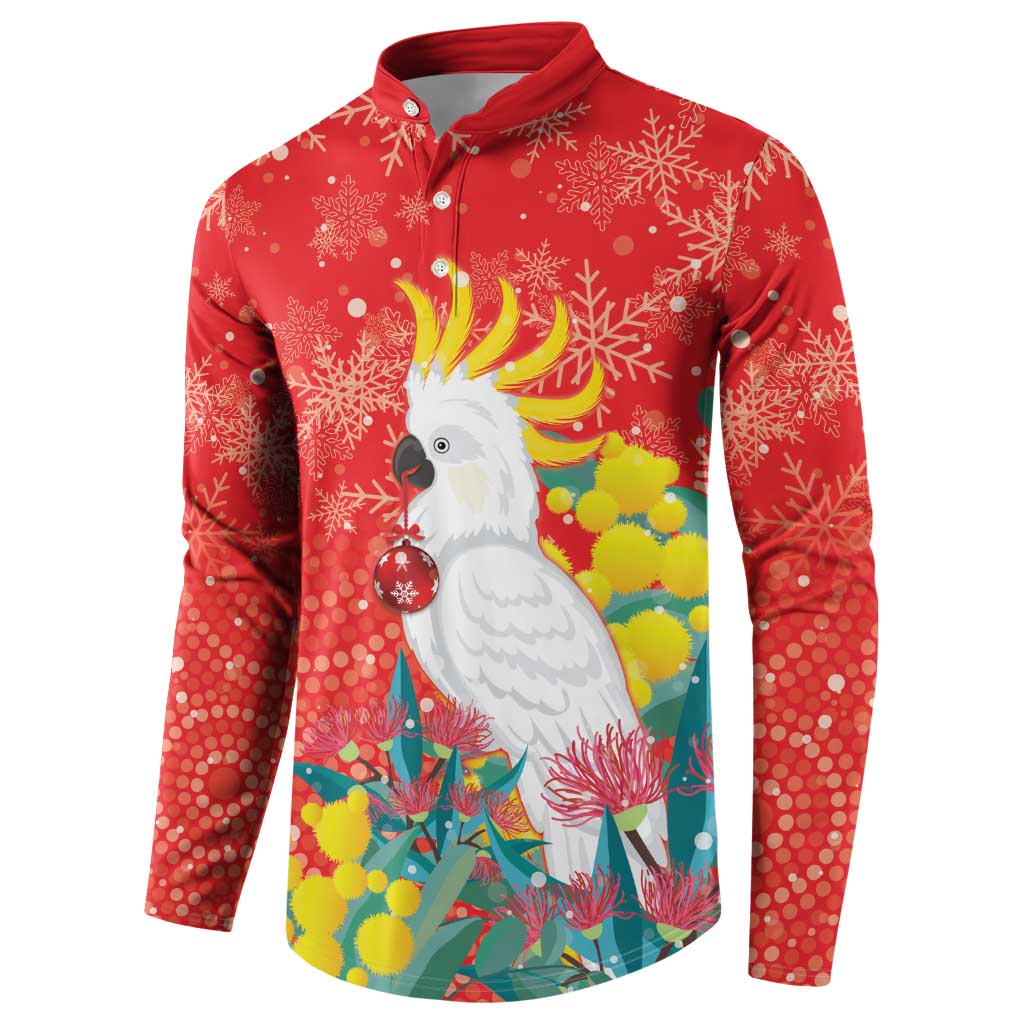 Sulphur-crested Cockatoo Christmas Button Sweatshirt Australia Gumtree With Golden Wattle