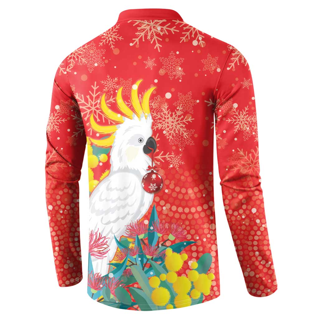 Sulphur-crested Cockatoo Christmas Button Sweatshirt Australia Gumtree With Golden Wattle