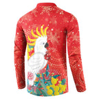 Sulphur-crested Cockatoo Christmas Button Sweatshirt Australia Gumtree With Golden Wattle