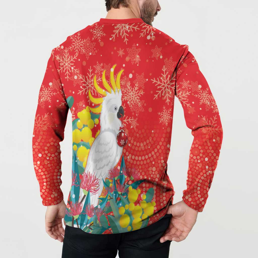 Sulphur-crested Cockatoo Christmas Button Sweatshirt Australia Gumtree With Golden Wattle