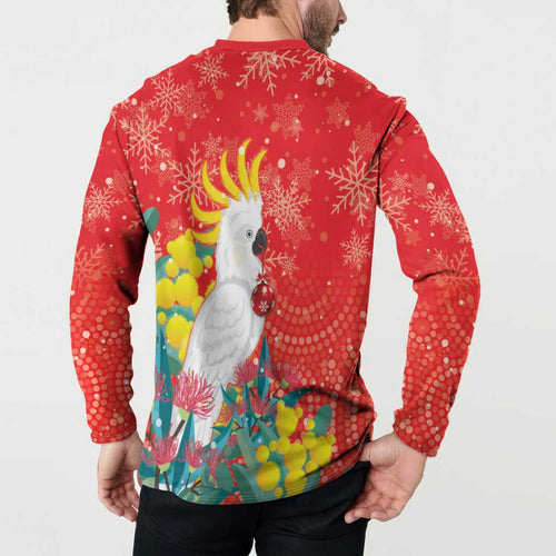 Sulphur-crested Cockatoo Christmas Button Sweatshirt Australia Gumtree With Golden Wattle