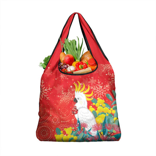 Sulphur-crested Cockatoo Christmas Grocery Bag Australia Gumtree With Golden Wattle