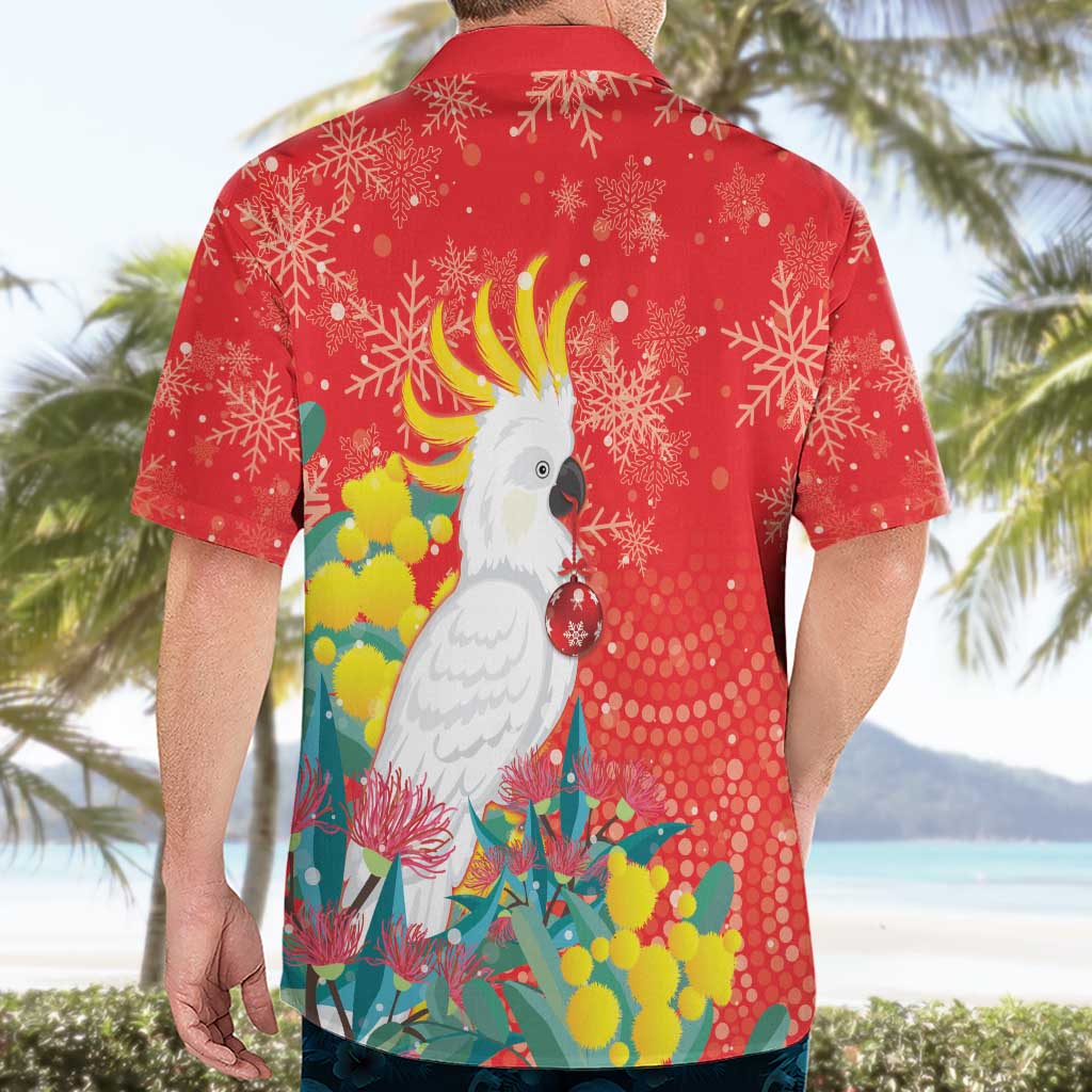 Sulphur-crested Cockatoo Christmas Hawaiian Shirt Australia Gumtree With Golden Wattle