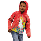 Sulphur-crested Cockatoo Christmas Kid Hoodie Australia Gumtree With Golden Wattle