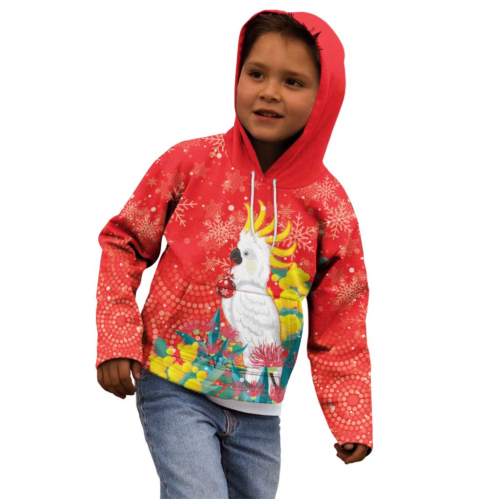 Sulphur-crested Cockatoo Christmas Kid Hoodie Australia Gumtree With Golden Wattle