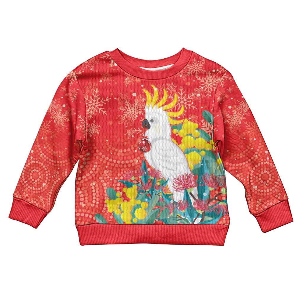 Sulphur-crested Cockatoo Christmas Kid Ugly Christmas Sweater Australia Gumtree With Golden Wattle
