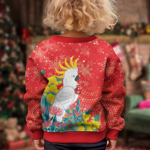 Sulphur-crested Cockatoo Christmas Kid Ugly Christmas Sweater Australia Gumtree With Golden Wattle