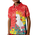 Sulphur-crested Cockatoo Christmas Kid Polo Shirt Australia Gumtree With Golden Wattle