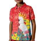 Sulphur-crested Cockatoo Christmas Kid Polo Shirt Australia Gumtree With Golden Wattle