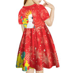 Sulphur-crested Cockatoo Christmas Kid Short Sleeve Dress Australia Gumtree With Golden Wattle