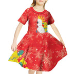 Sulphur-crested Cockatoo Christmas Kid Short Sleeve Dress Australia Gumtree With Golden Wattle