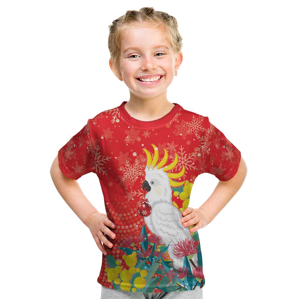 Sulphur-crested Cockatoo Christmas Kid T Shirt Australia Gumtree With Golden Wattle